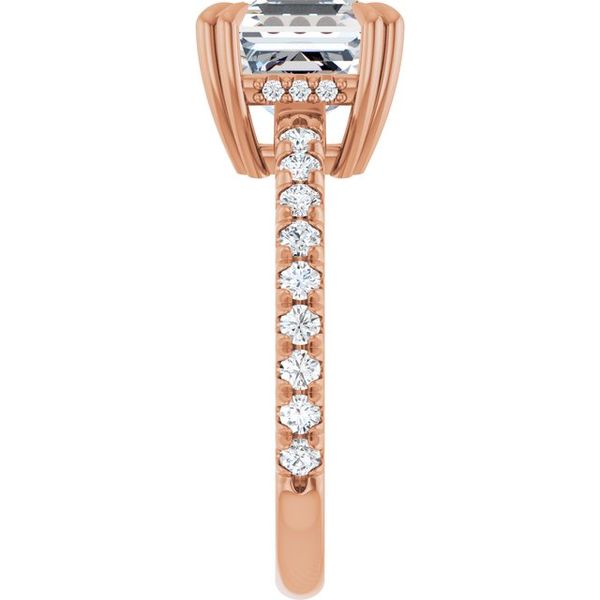 Double Claw-Prong Engagement Ring Image 4 Blocher Jewelers Ellwood City, PA