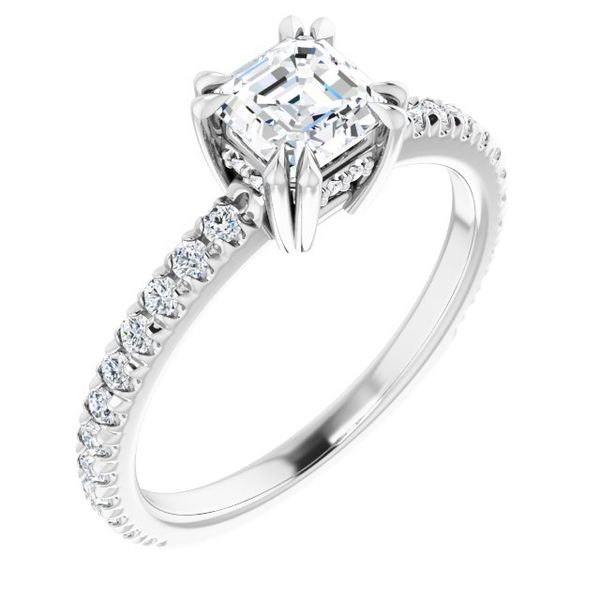 Double Claw-Prong Engagement Ring Blue Water Jewelers Saint Augustine, FL