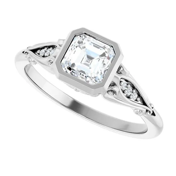 Bezel Set Engagement Ring CONFIG.7667348 PL Chelmsford Charles Frederick Jewelers Chelmsford MA