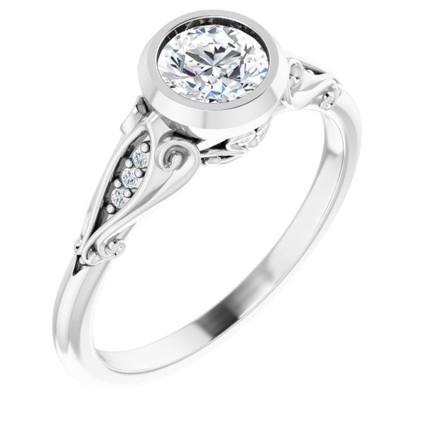 Bezel-Set Engagement Ring The Jewelry Source El Segundo, CA