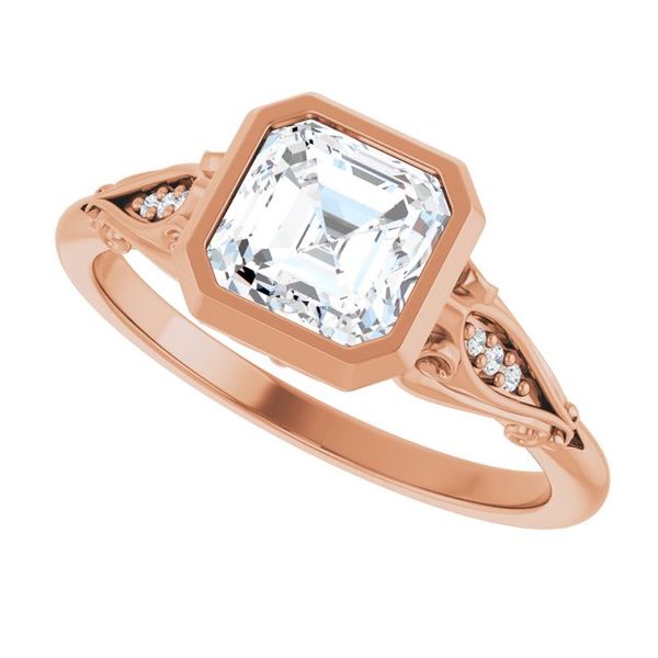 Bezel-Set Engagement Ring Image 5 Swede's Jewelers East Windsor, CT