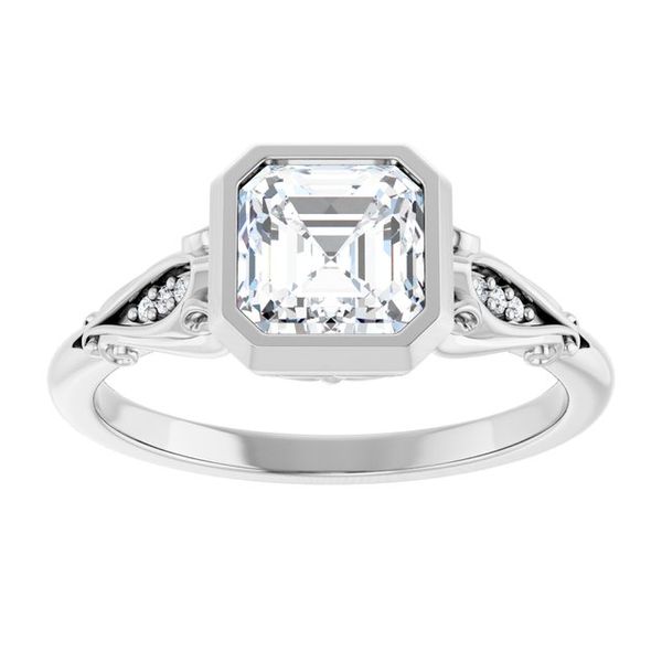 Bezel-Set Engagement Ring Image 3 Swede's Jewelers East Windsor, CT