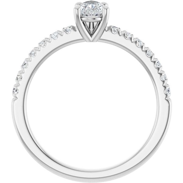 Accented Engagement Ring Image 2 L.I. Goldmine Smithtown, NY