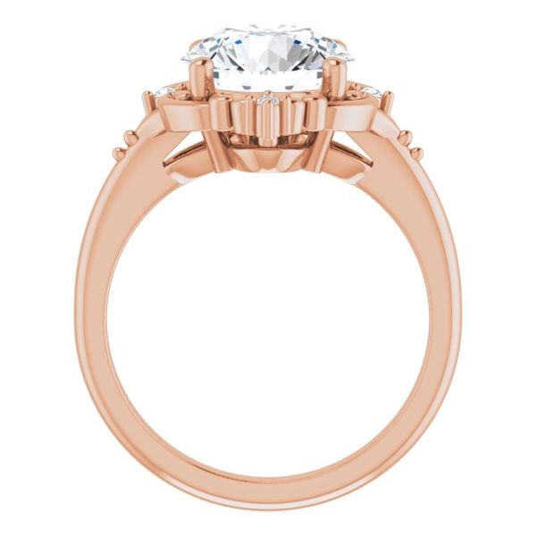 Accented Engagement Ring Image 2 Peran & Scannell Jewelers Houston, TX