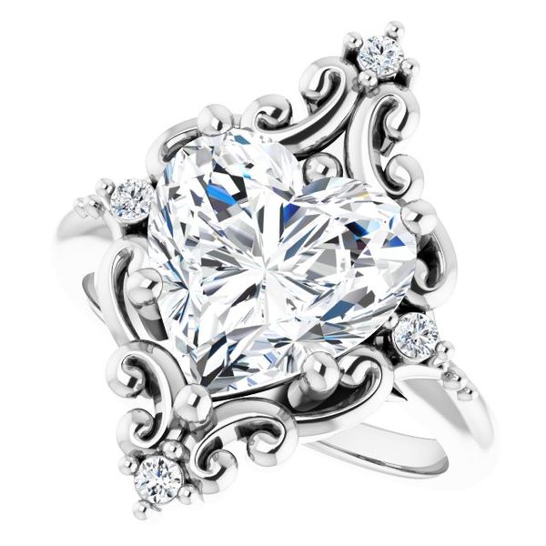 Accented Engagement Ring Image 5 Vail Creek Jewelry Designs Turlock, CA