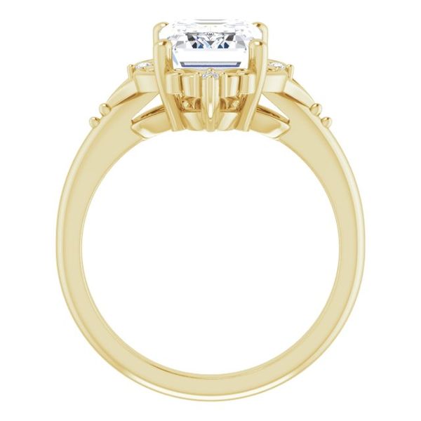 Accented Engagement Ring Image 2 Maharaja's Fine Jewelry & Gift Panama City, FL