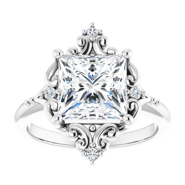 Accented Engagement Ring Image 3 Reiniger Jewelers Swansea, IL