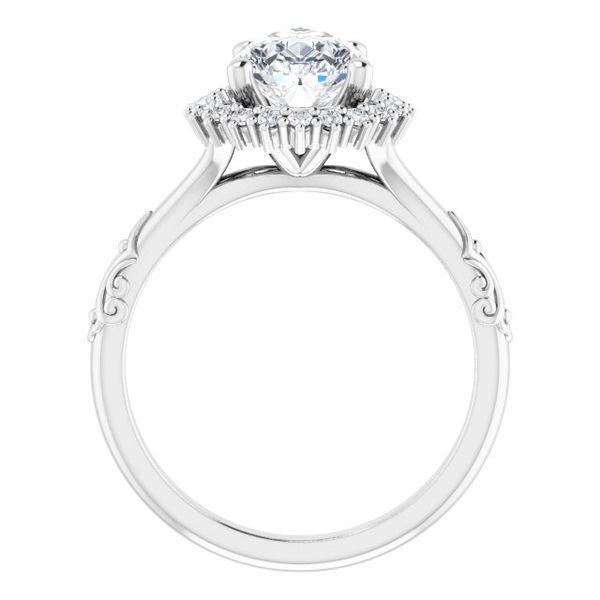 Halo-Style Engagement Ring Image 2 Z's Fine Jewelry Peoria, AZ