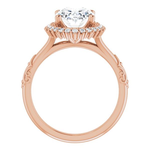 Halo-Style Engagement Ring Image 2 Oak Valley Jewelers Oakdale, CA