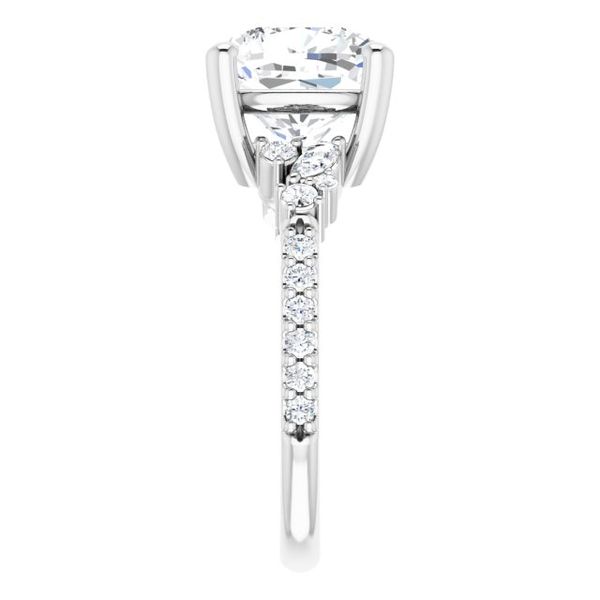 Accented Engagement Ring Image 4 Maharaja's Fine Jewelry & Gift Panama City, FL