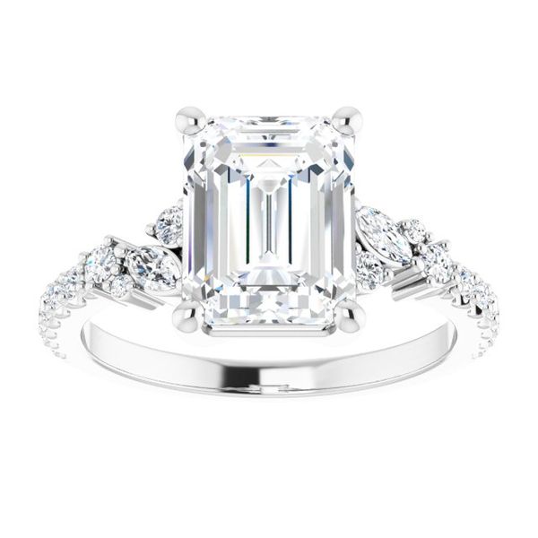 Accented Engagement Ring Image 3 Minor Jewelry Inc. Nashville, TN