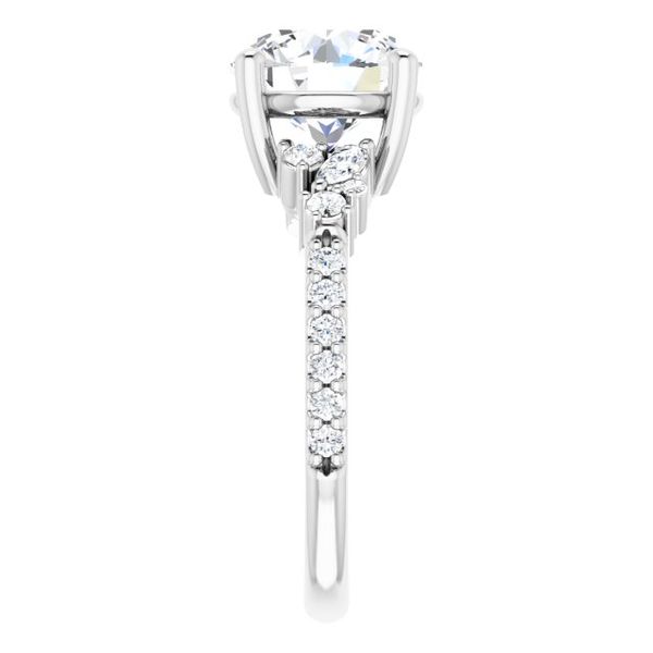 Accented Engagement Ring Image 4 Minor Jewelry Inc. Nashville, TN