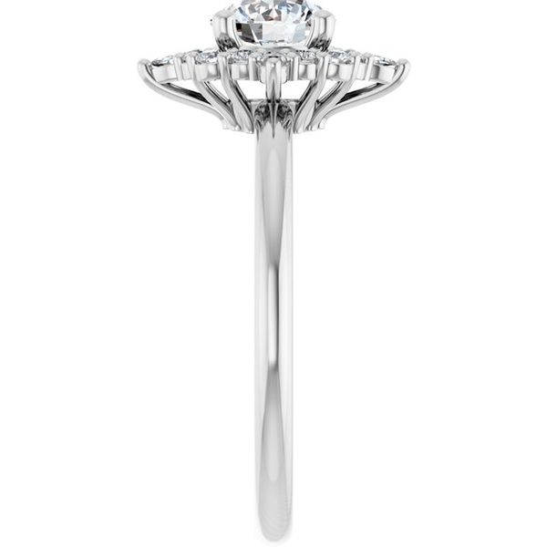 Halo-Style Engagement Ring Image 4 Minor Jewelry Inc. Nashville, TN
