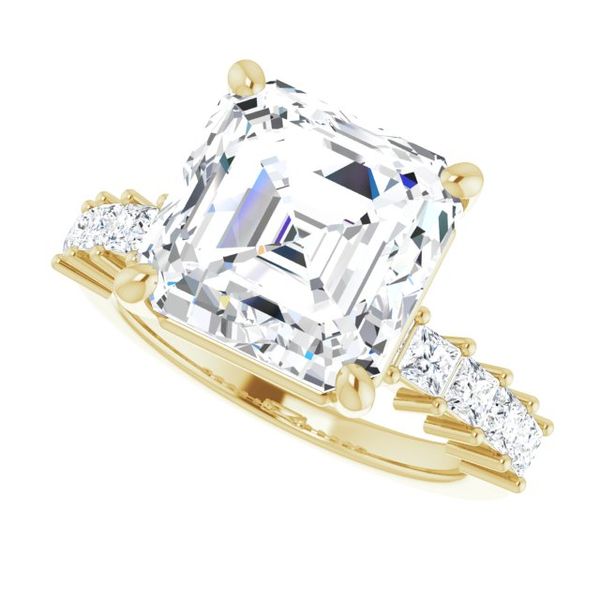 Accented Engagement Ring Image 5 L.I. Goldmine Smithtown, NY