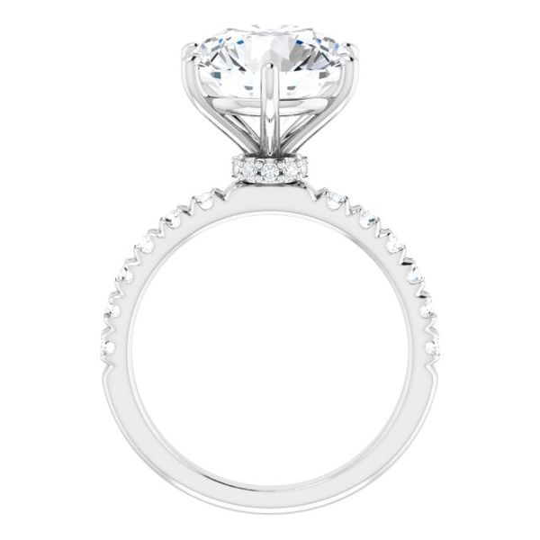 Accented Engagement Ring Image 2 Z's Fine Jewelry Peoria, AZ