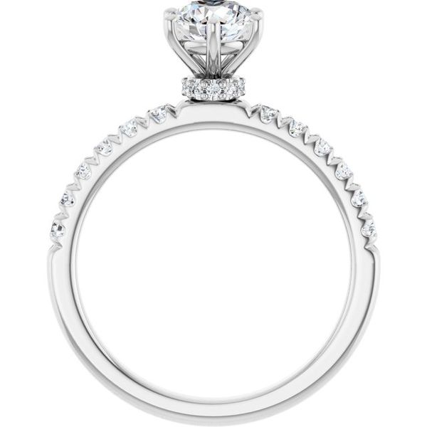 Accented Engagement Ring Image 2 Z's Fine Jewelry Peoria, AZ