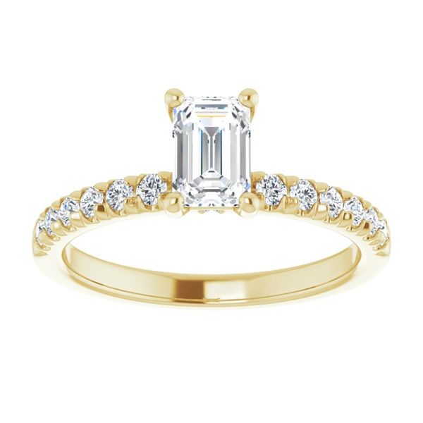Accented Engagement Ring Image 3 Z's Fine Jewelry Peoria, AZ