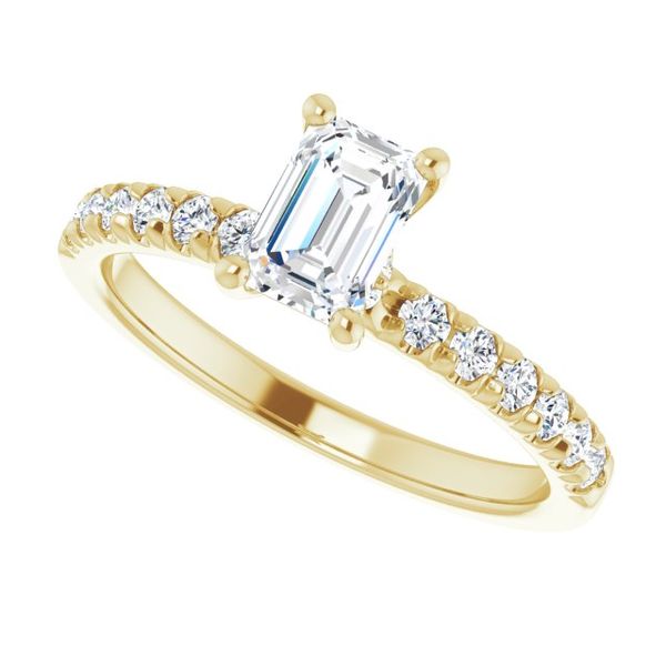 Accented Engagement Ring Image 5 Z's Fine Jewelry Peoria, AZ