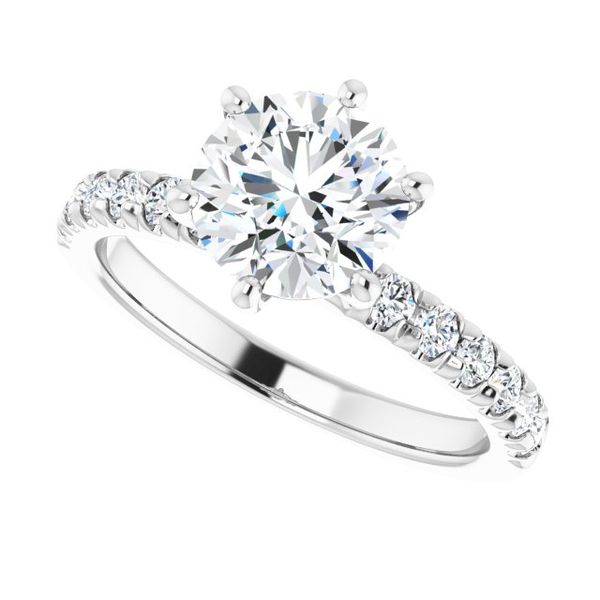 Accented Engagement Ring Image 5 Natale Jewelers Sewell, NJ