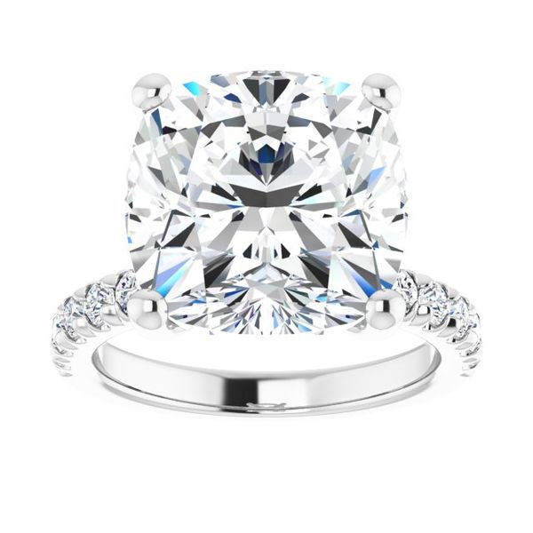 Accented Engagement Ring Image 3 Michael Szwed Jewelers Longmeadow, MA