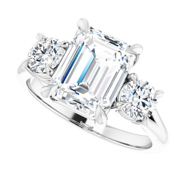 Three-Stone Engagement Ring Image 5 Pickens Jewelers, Inc. Atlanta, GA