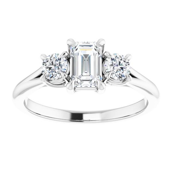 Three-Stone Engagement Ring Image 3 Trinity Jewelers  Pittsburgh, PA