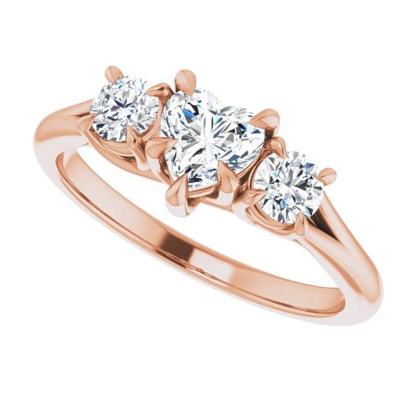 Three-Stone Engagement Ring Image 5 Pickens Jewelers, Inc. Atlanta, GA