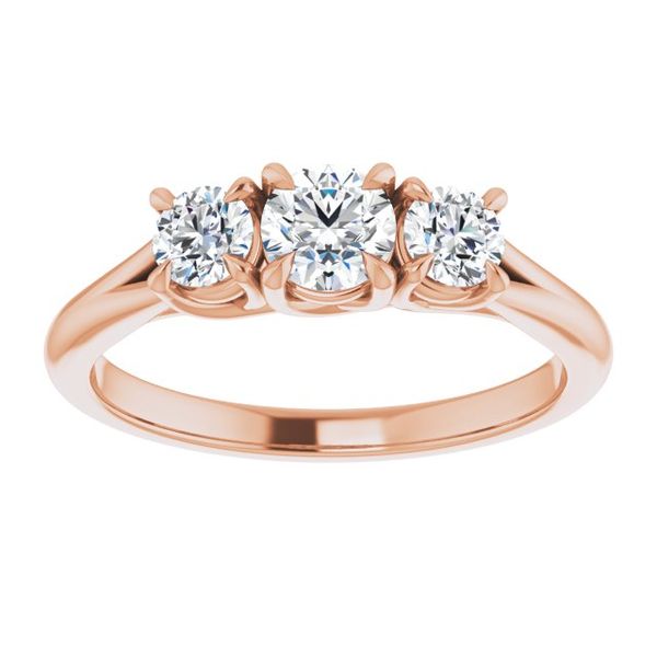 Three-Stone Engagement Ring Image 3 Mueller Jewelers Chisago City, MN