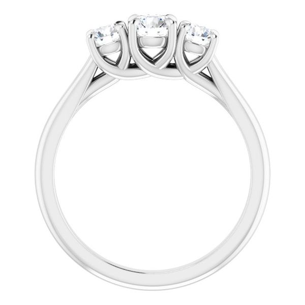 Three-Stone Engagement Ring Image 2 Minor Jewelry Inc. Nashville, TN