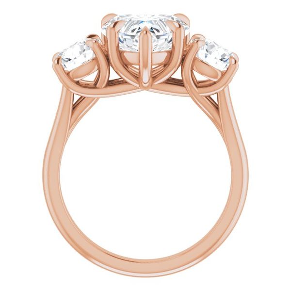 Three-Stone Engagement Ring Image 2 MurDuff's, Inc. Florence, MA