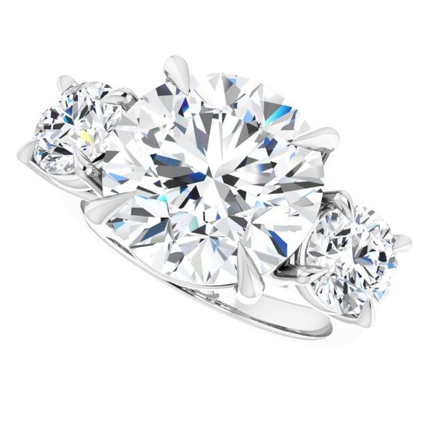 Three-Stone Engagement Ring Image 5 Trinity Jewelers  Pittsburgh, PA