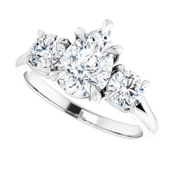 Three-Stone Engagement Ring Image 5 Monarch Jewelry Winter Park, FL