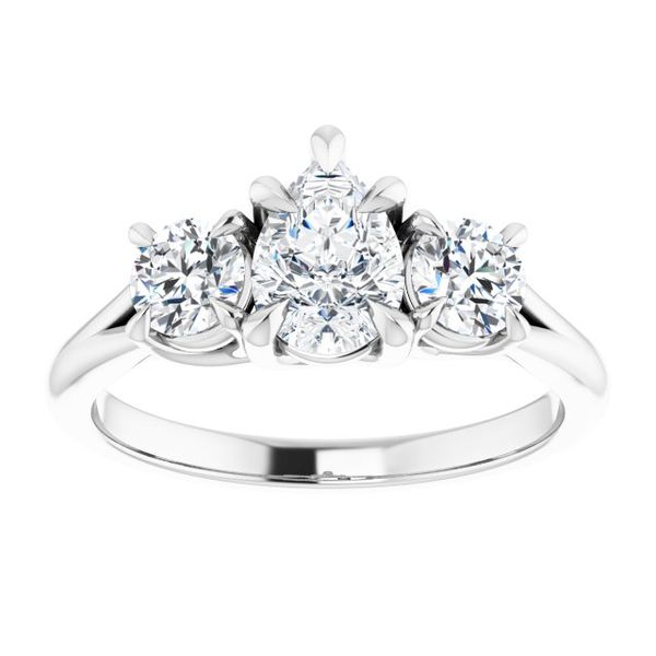 Three-Stone Engagement Ring Image 3 Monarch Jewelry Winter Park, FL