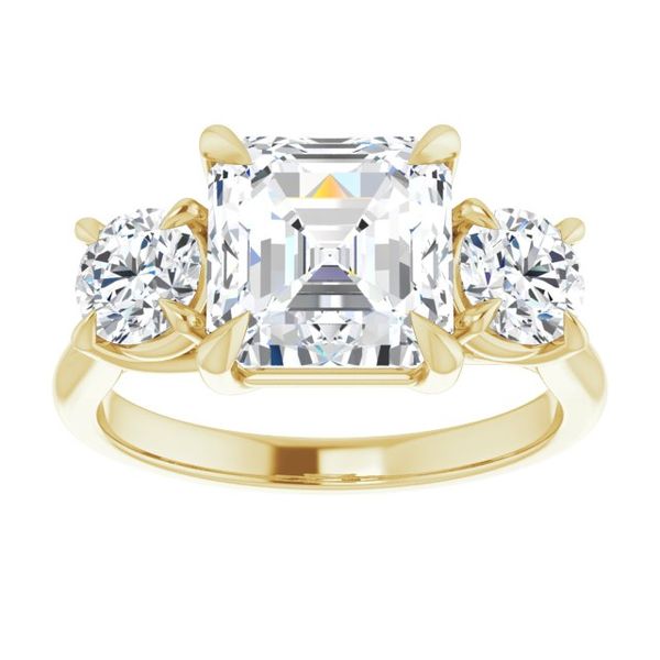 Three-Stone Engagement Ring Image 3 Minor Jewelry Inc. Nashville, TN