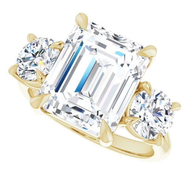 Three-Stone Engagement Ring Image 5 Minor Jewelry Inc. Nashville, TN