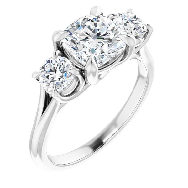 Three-Stone Engagement Ring Minor Jewelry Inc. Nashville, TN