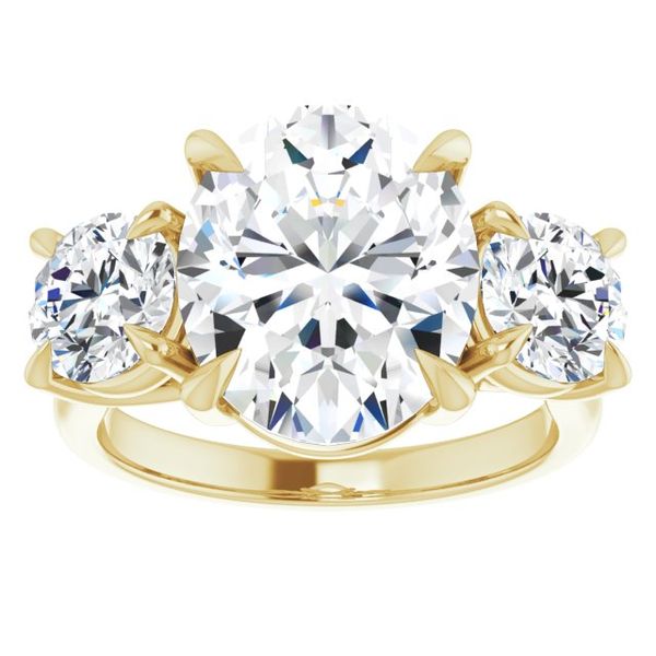 Three-Stone Engagement Ring Image 3 Natale Jewelers Sewell, NJ