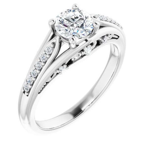 Accented Engagement Ring Greenfield Jewelers Pittsburgh, PA