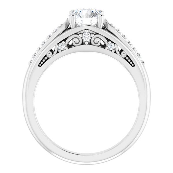 Accented Engagement Ring Image 2 Natale Jewelers Sewell, NJ