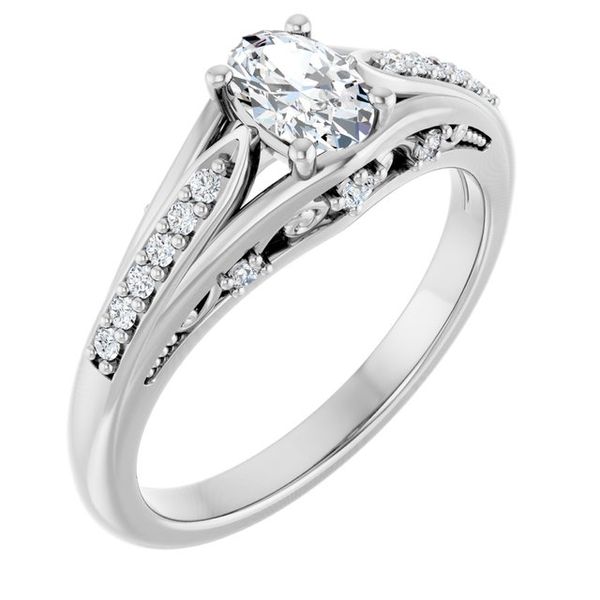 Accented Engagement Ring Natale Jewelers Sewell, NJ