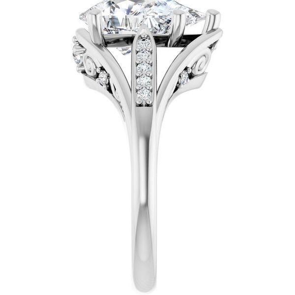 Accented Engagement Ring Image 4 Robison Jewelry Co. Fernandina Beach, FL