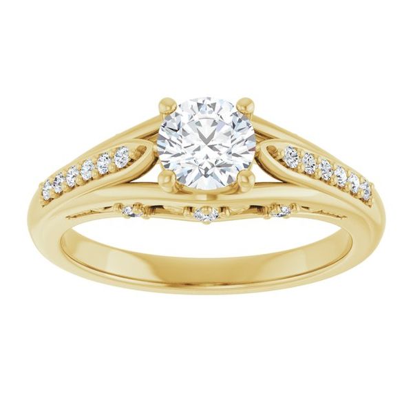 Accented Engagement Ring Image 3 Reiniger Jewelers Swansea, IL
