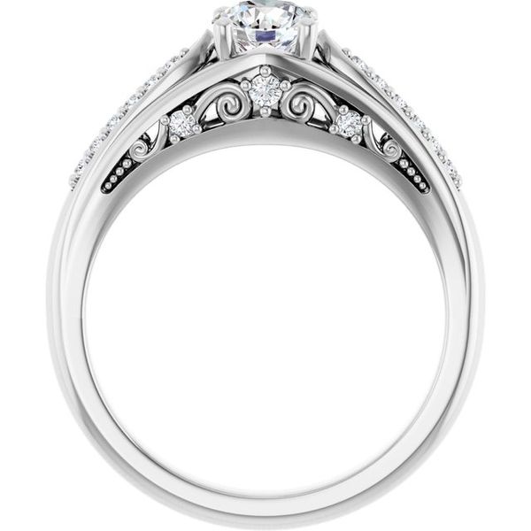 Accented Engagement Ring Image 2 H. Brandt Jewelers Natick, MA