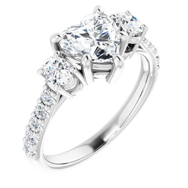 Three-Stone Engagement Ring Robison Jewelry Co. Fernandina Beach, FL