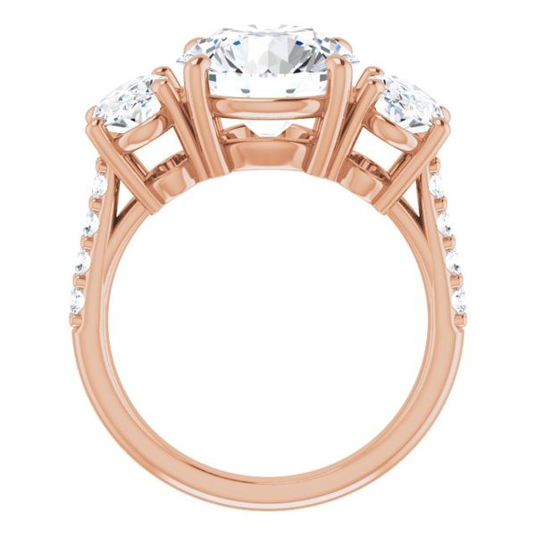 Three-Stone Engagement Ring Image 2 Reiniger Jewelers Swansea, IL