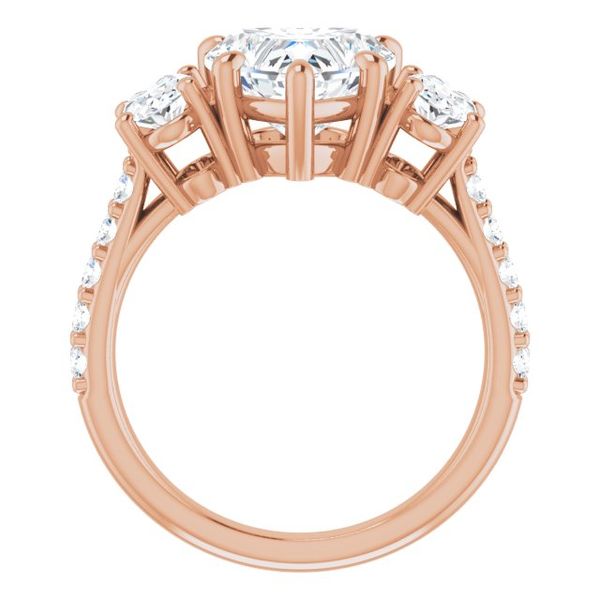Three-Stone Engagement Ring Image 2 Javeri Jewelers Inc Frisco, TX