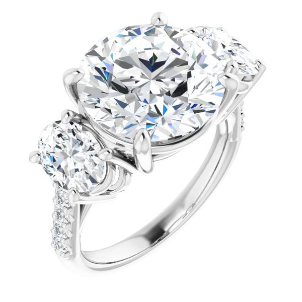 Three-Stone Engagement Ring Pickens Jewelers, Inc. Atlanta, GA