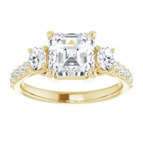 Three-Stone Engagement Ring Image 3 Reiniger Jewelers Swansea, IL