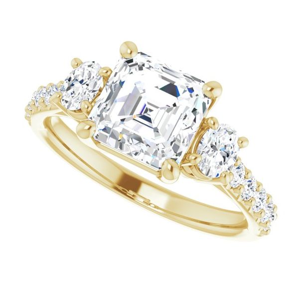 Three-Stone Engagement Ring Image 5 Victoria Jewellers REGINA, SK