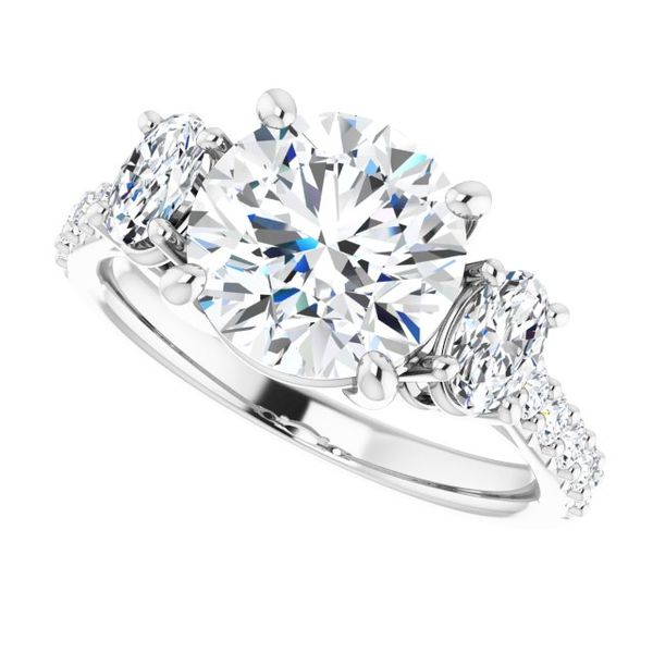 Three-Stone Engagement Ring Image 5 Victoria Jewellers REGINA, SK